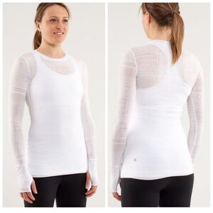 Lululemon Manifesto Long Sleeve White Tee